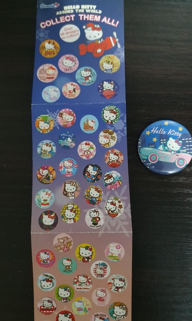 Hello Kitty Around the World Button Badge Collectibles, Looking For on ...