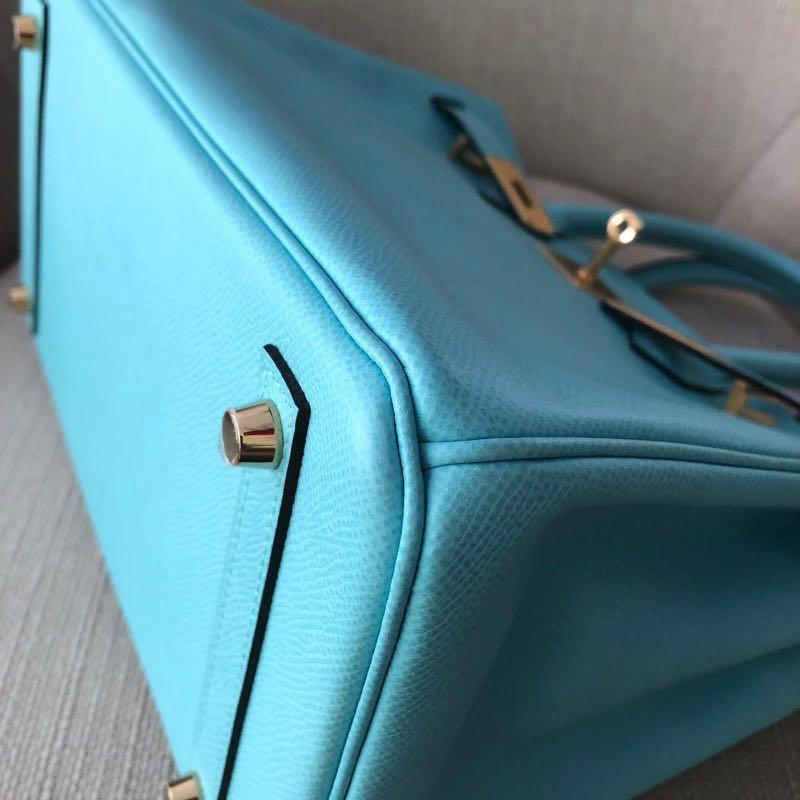 Hermès Bleu Atoll Birkin 30cm of Epsom Leather with Gold Hardware, Handbags  & Accessories Online, Ecommerce Retail