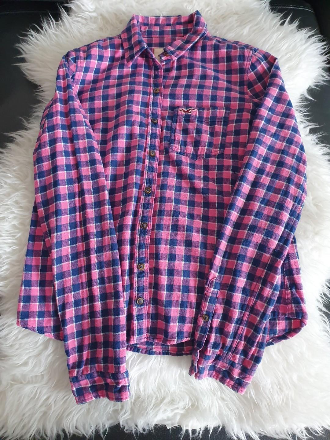 checkered hollister shirt
