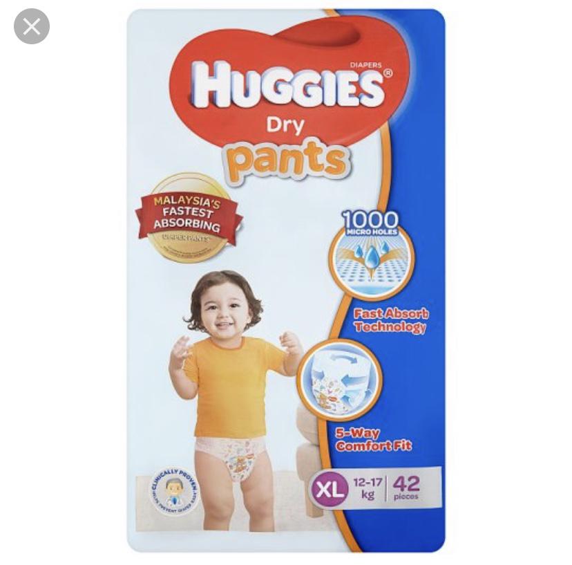 huggies dry pants xl