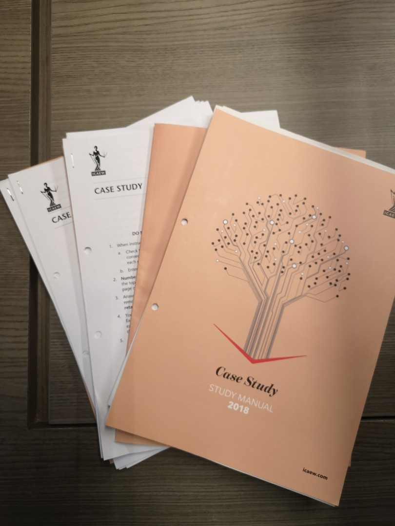 ICAEW Case Study exam materials, Hobbies & Toys, Books & Magazines