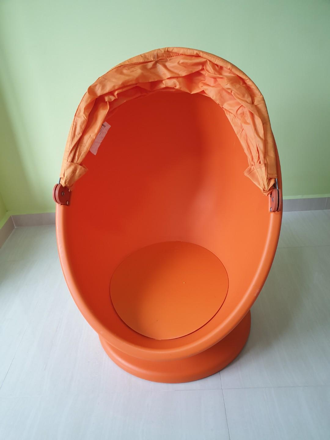 Ikea ps l msk swivel chair orange Furniture Home Living