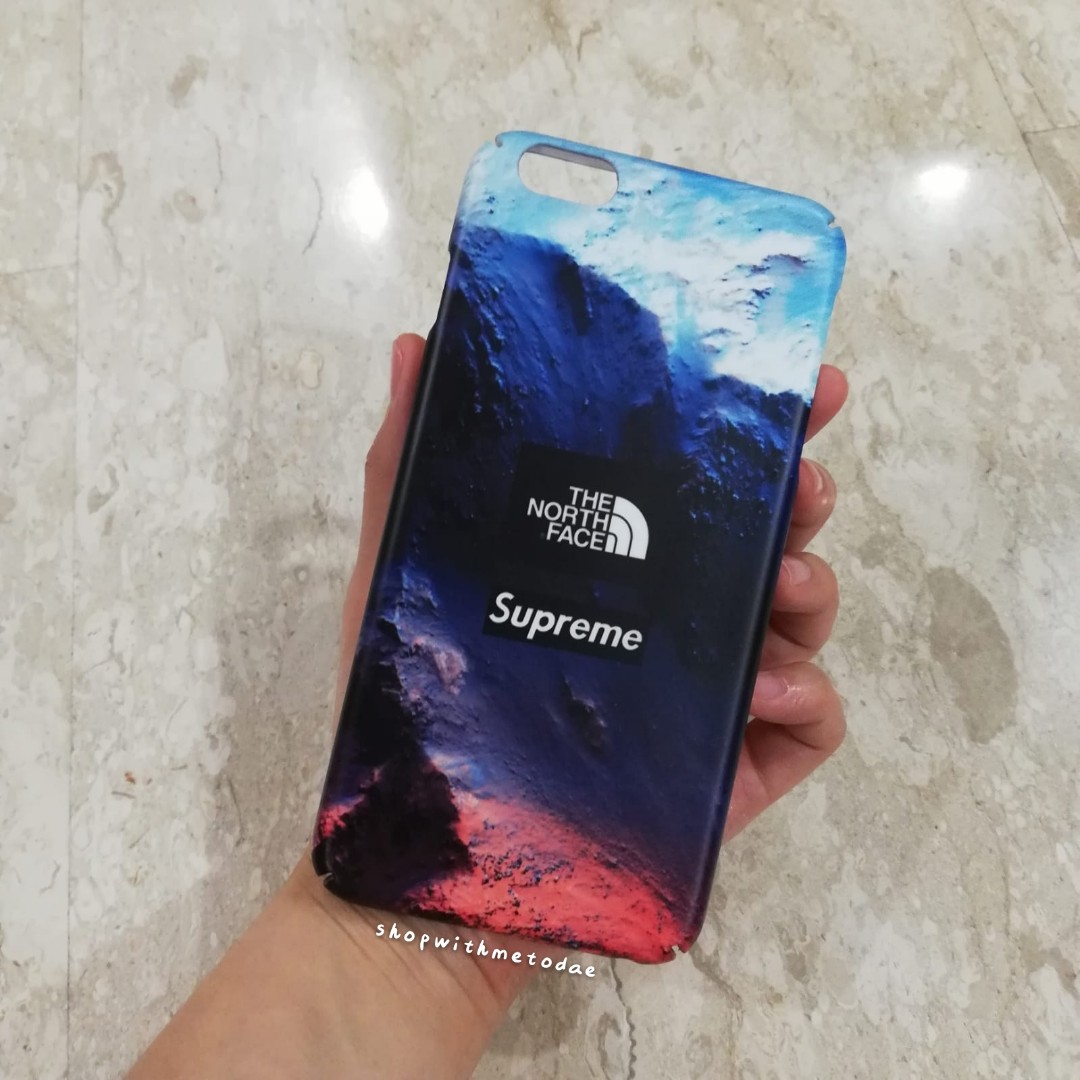 supreme north face iphone case