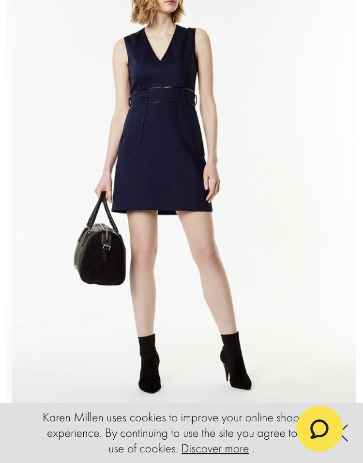 karen millen denim utility dress