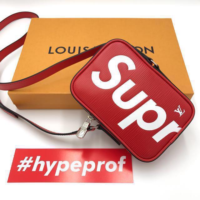 Authentic Louis Vuitton x Supreme Danube PPM Epi Red, Luxury, Bags &  Wallets on Carousell