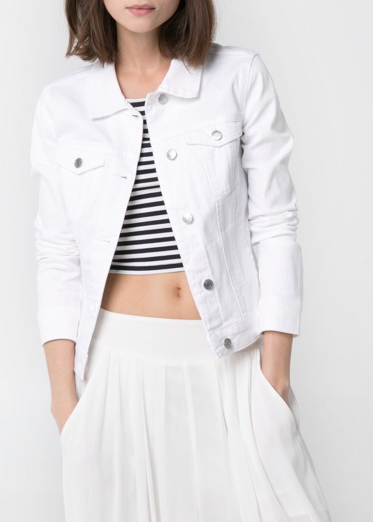 mango white jacket