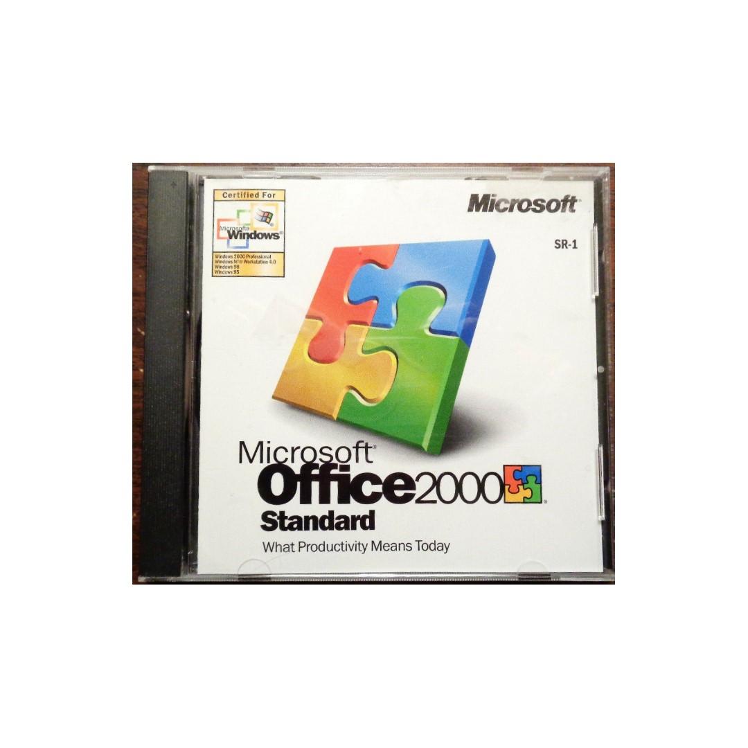 Microsoft Office 2000 Standard (SR-1) (ORIGINAL) (Product Key), 手提電話,  電話及其他裝置配件, 其他電子周邊配件及產品- Carousell