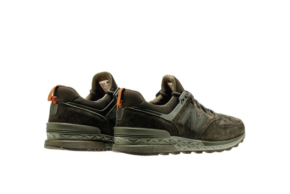 new balance 574 sport in olive green
