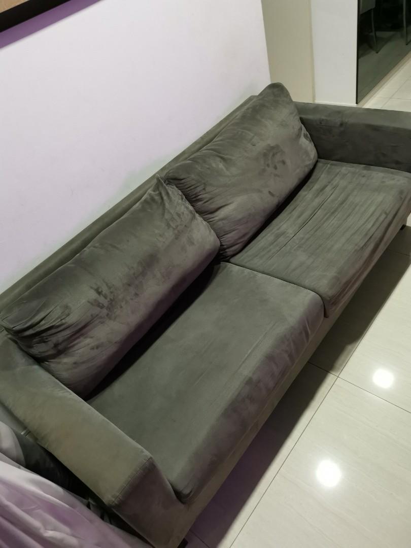 Novena Micro Suede 3 Seater Sofa Furniture Sofas On Carou Novena Micro Suede 3 Seater Sofa