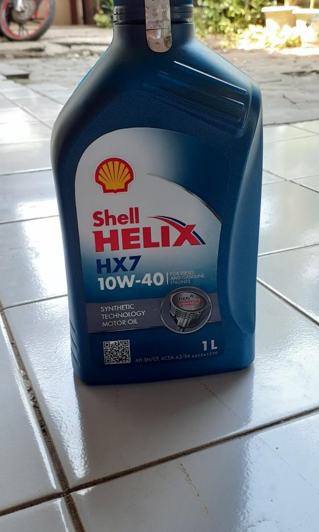 Oli Mobil Shell Helix Hx7 10w 40 Mobil Motor Mobil Untuk Dijual Di Carousell