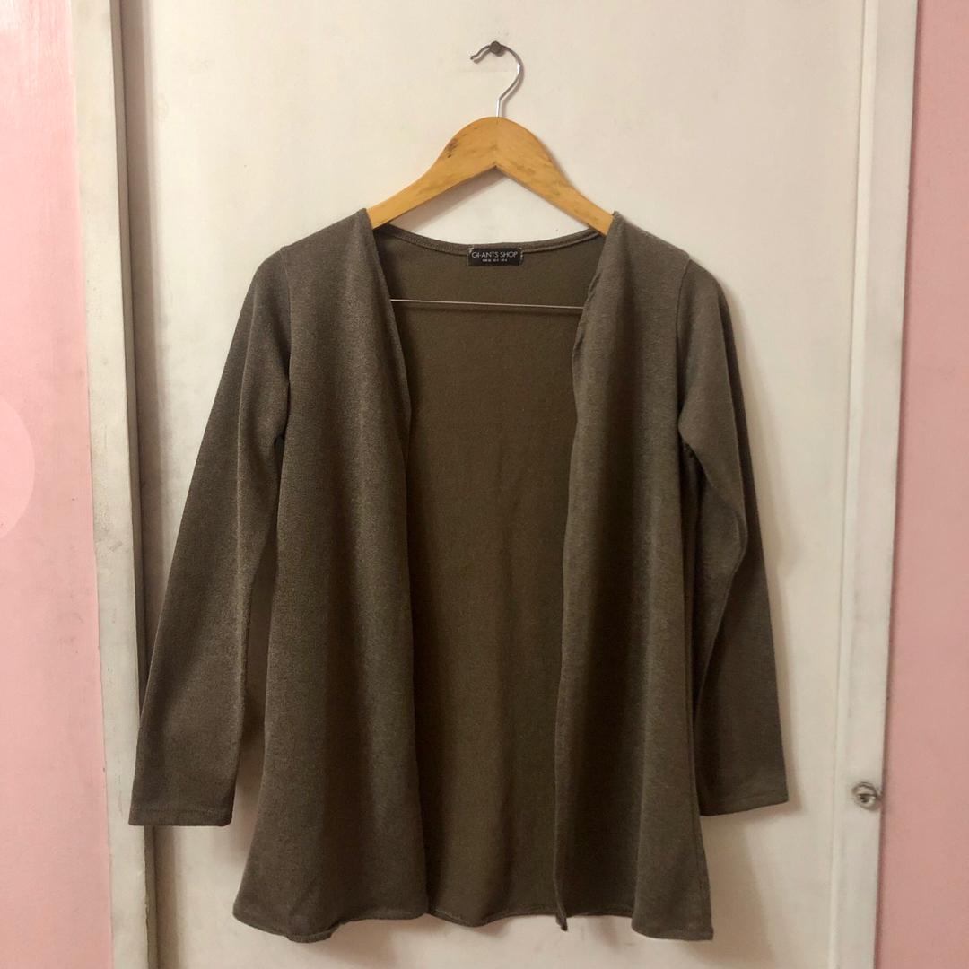 Cardigan olive green shop