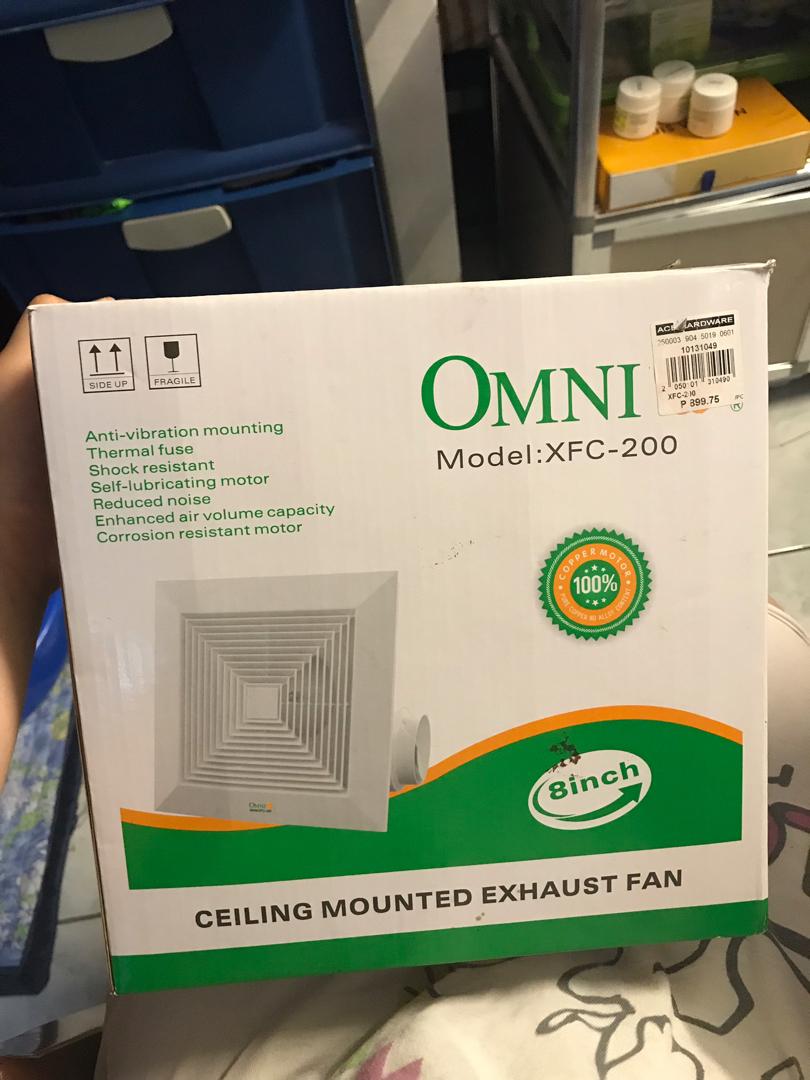 Omni XFC200 Ceiling Mounted Exhaust Fan, TV & Home Appliances, Kitchen
