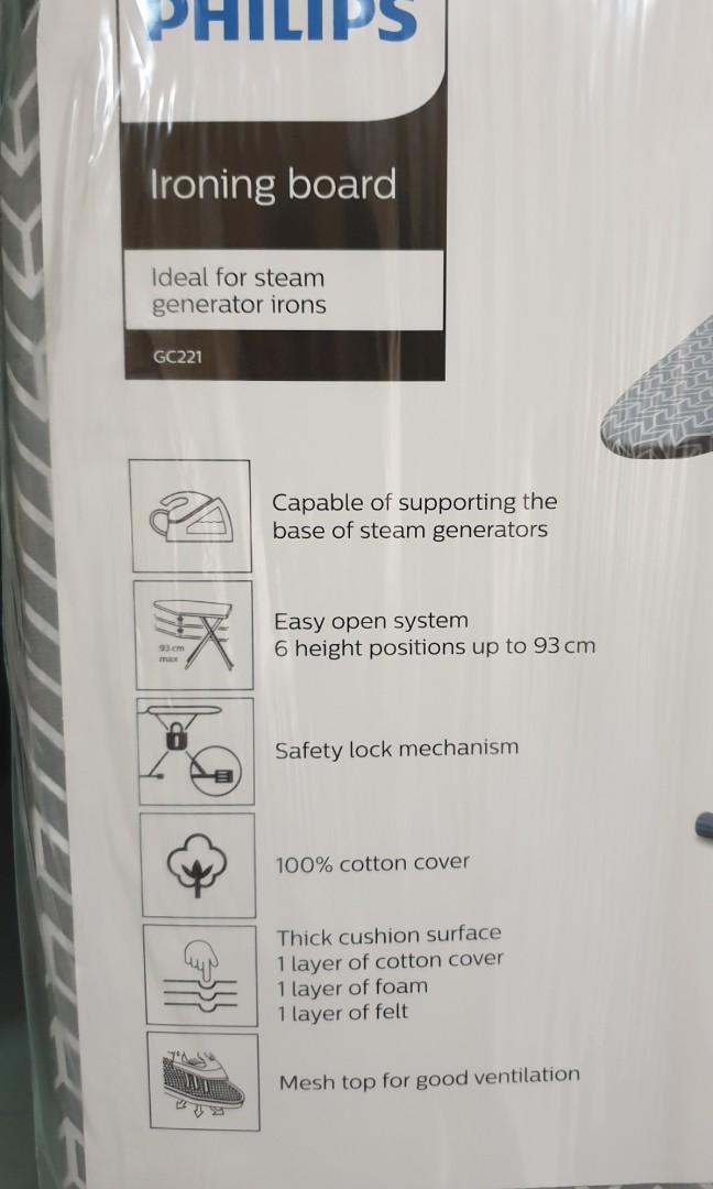 Philips Ironing board GC221 Designed for steam generators NEW