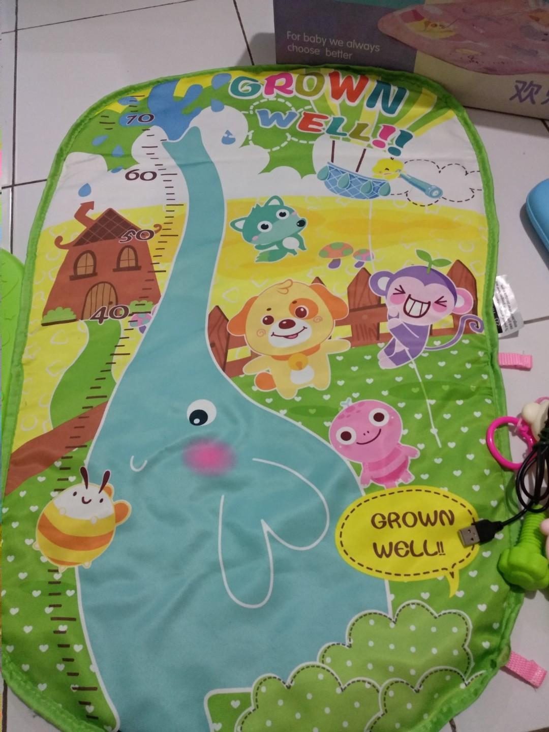 Playmat, baby mat, play gym bayi, piano musical merk zavanese, Bayi