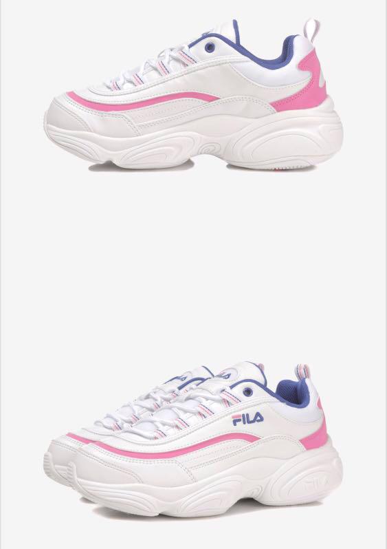 fila ray white pink mint