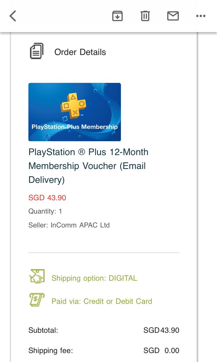 ps plus email delivery