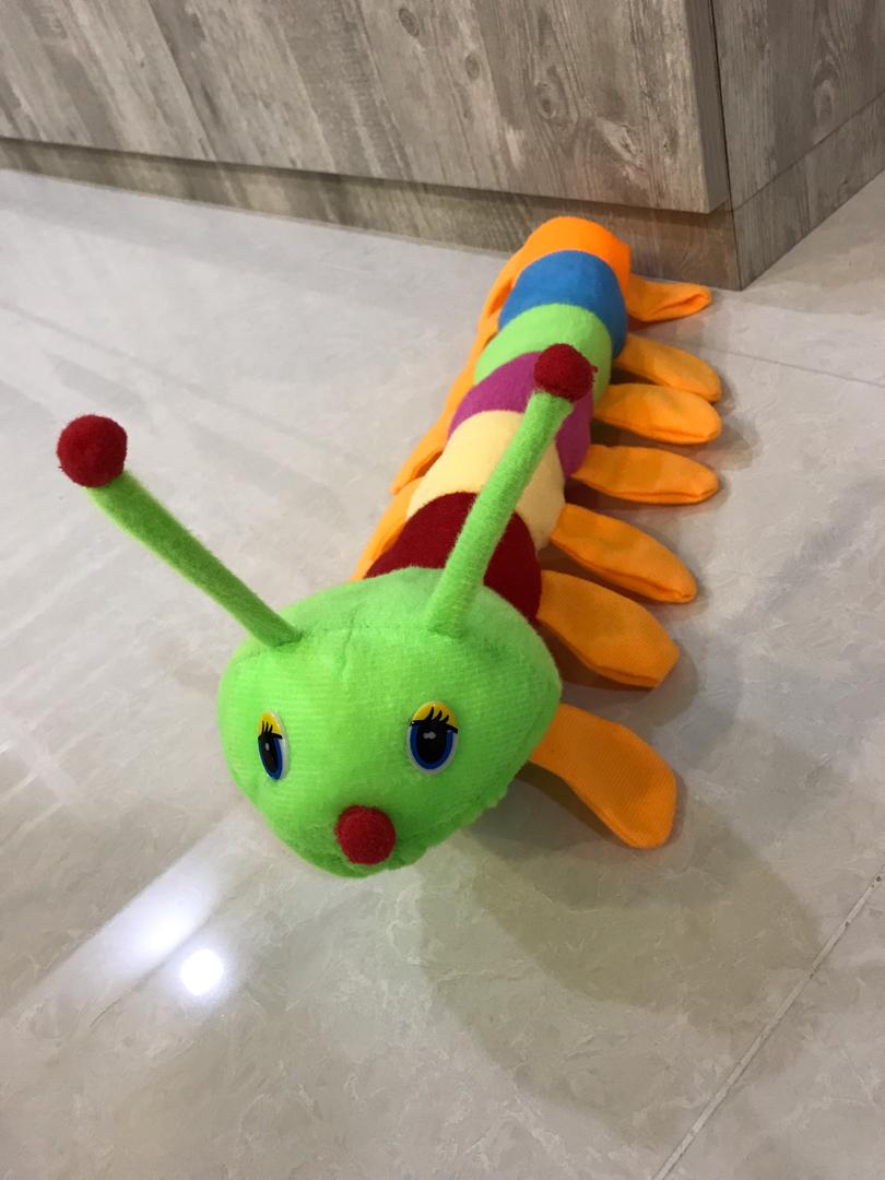 Rainbow Caterpillar Toys Games Stuffed Toys On Carousell
