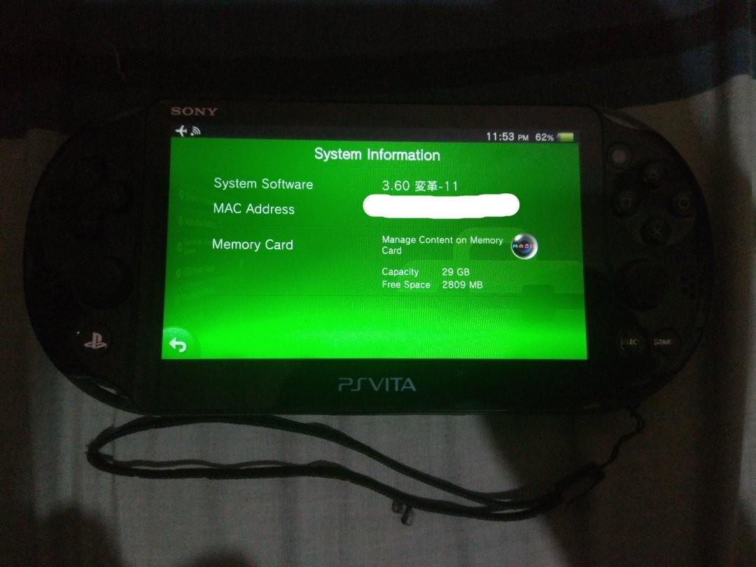RUSH SALE!! PS Vita Slim (3.60 Henkaku Enso permanent jailbreak w/ 32gb