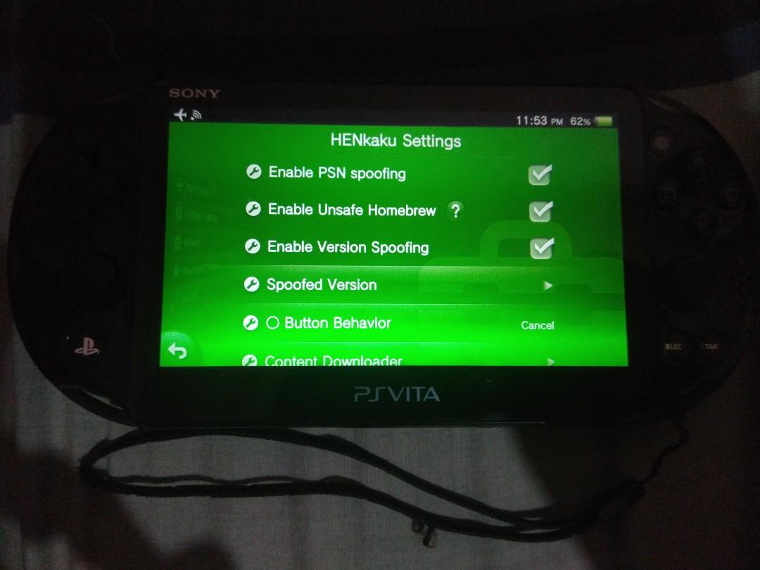 RUSH SALE!! PS Vita Slim (3.60 Henkaku Enso permanent jailbreak w/ 32gb