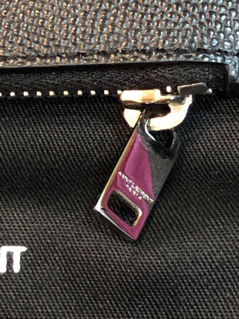 Saint Laurent Fragments Matte Leather Zip Card Case - ShopStyle