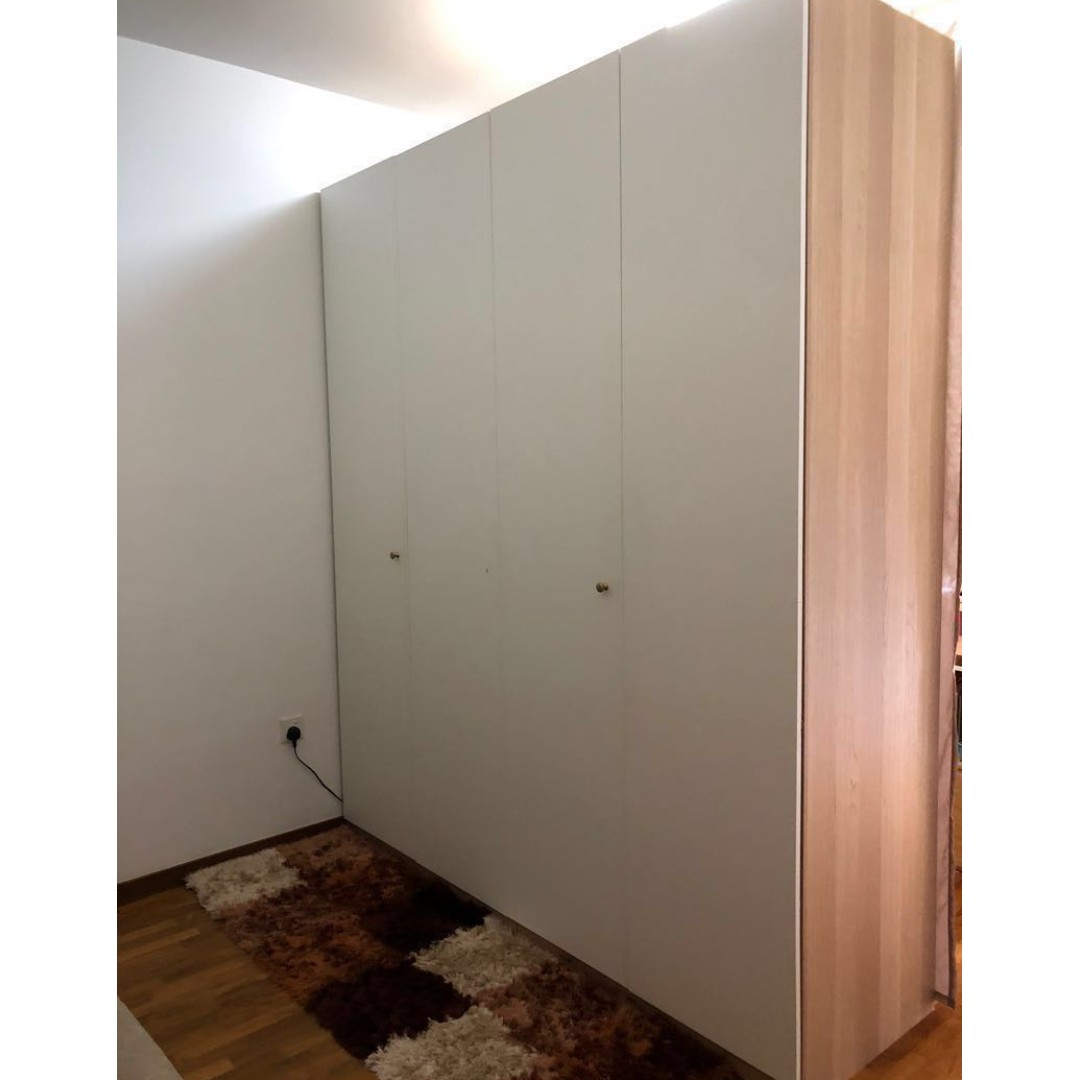 Set 2 Ikea Pax Wardrobe 100cm X 58cm X 236cm Furniture Shelves Drawers On Carousell