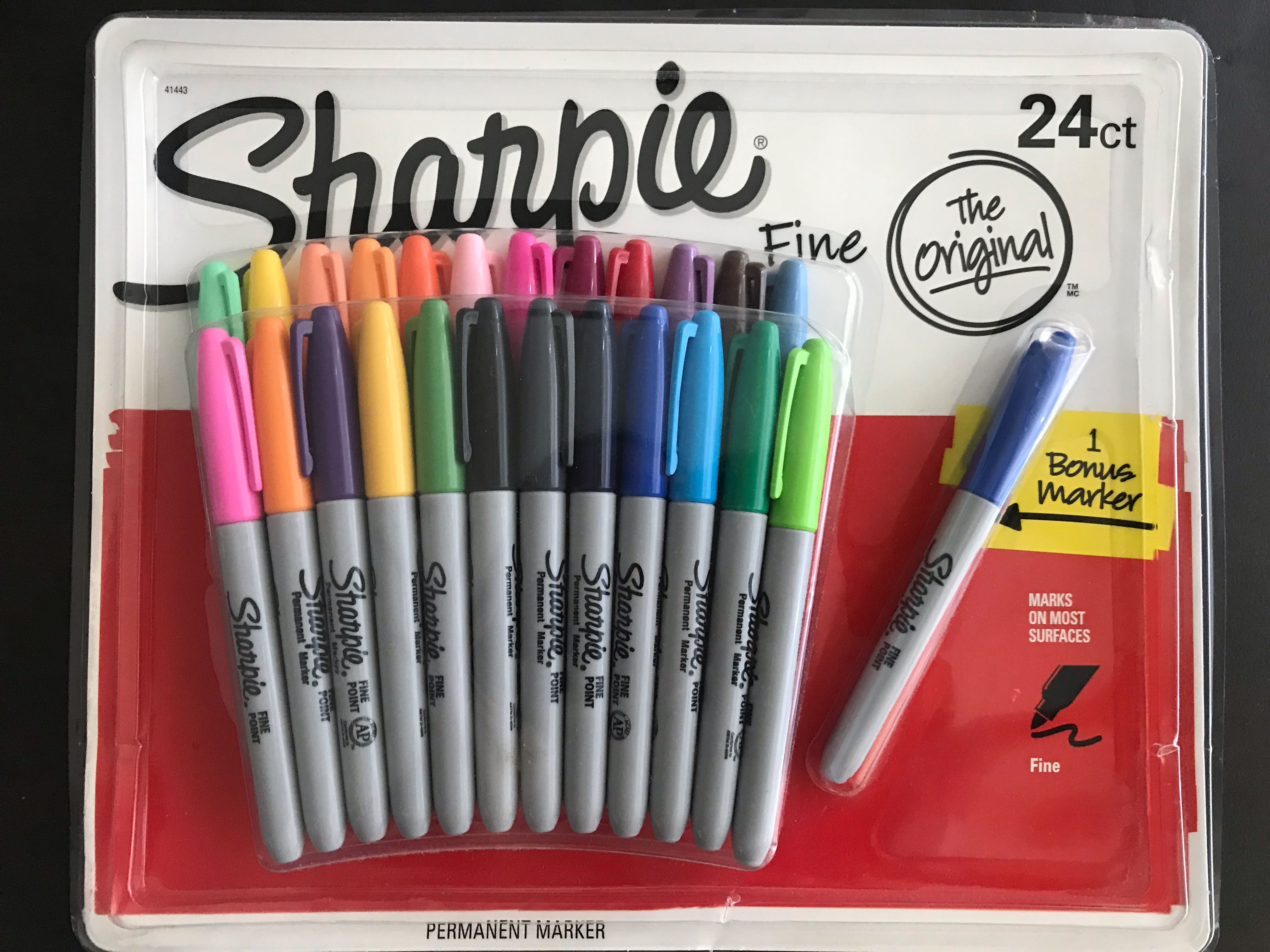 Sharpie permanent markers pack - 25 