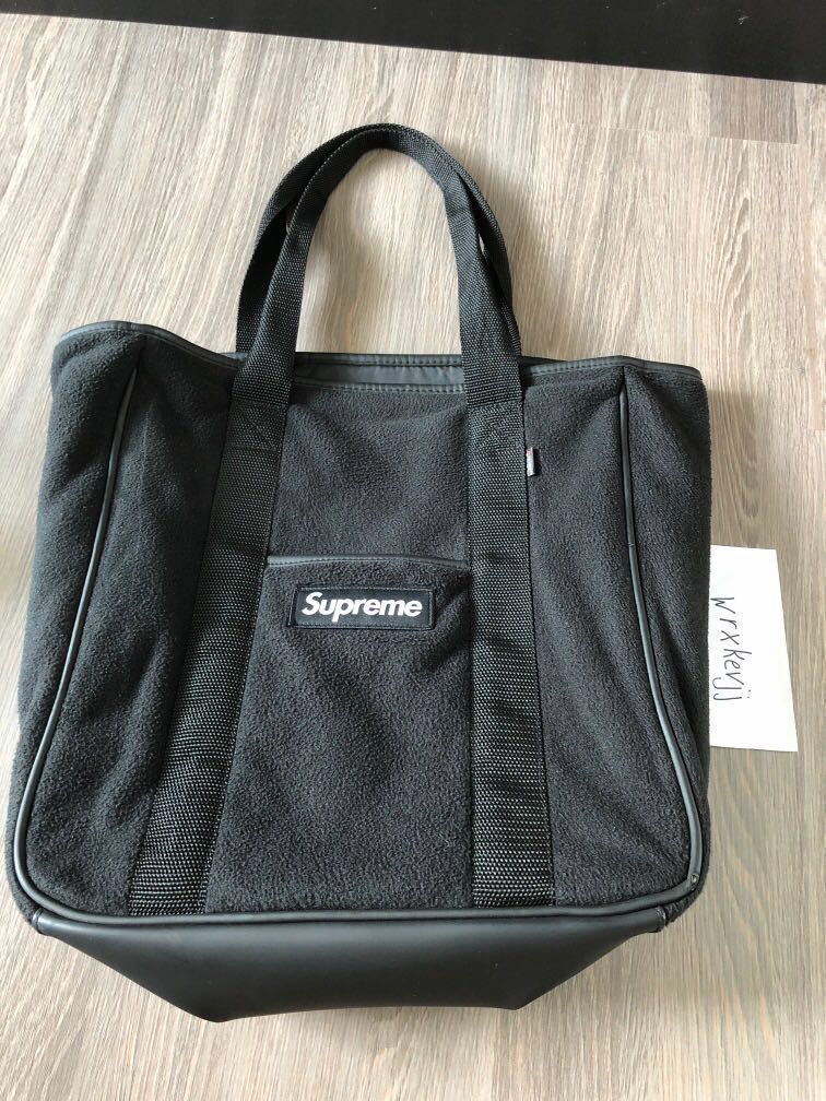 バッグSupreme 18FW Polartec Tote Black