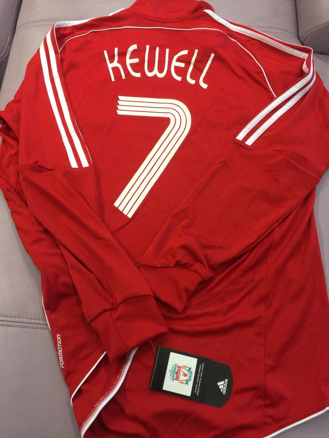 KEWELL LIVERPOOL SIGNED 07/08 HOME JERSEY/SHIRT wCOA