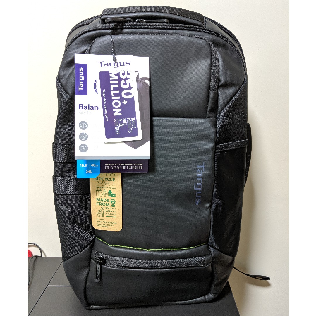 Targus Balance EcoSmart Backpack TSA Checkpoint Friendly 15.6