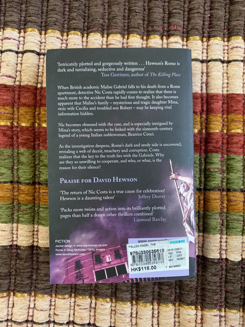 The Fallen Angel a novel by David Hewson (Category: Storybooks) located in Marikina City. Submitted by beebadobea (Listing ID 232175687, Image 2). Description: See pics thanks.