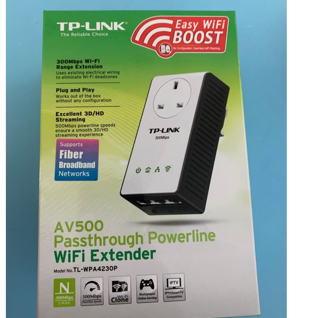 TP-Link 500 Mbps AV500 Powerline Wifi Extender, Computers & Tech, Parts ...