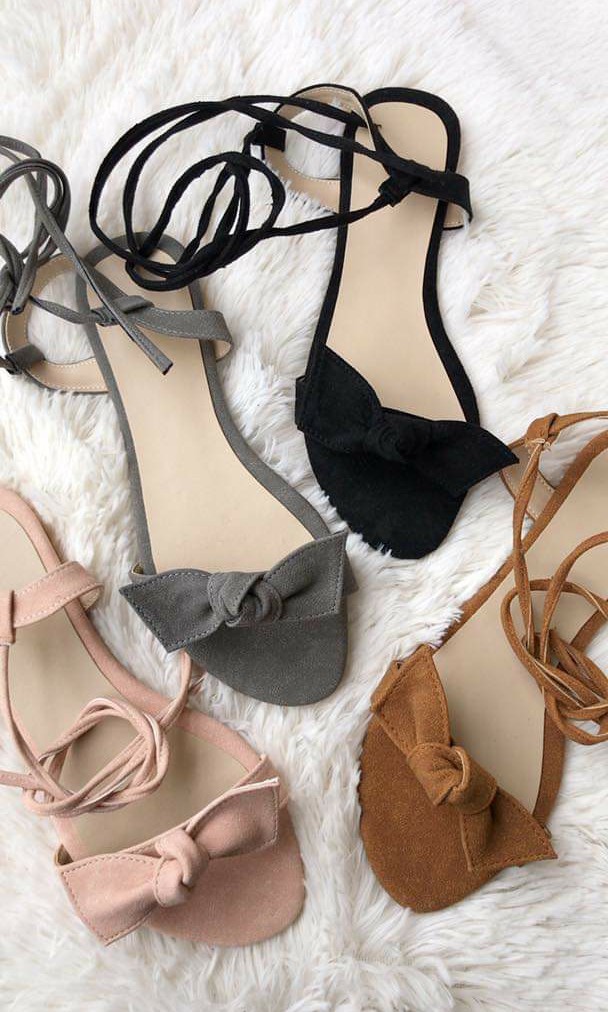 Trendy string flat, Women's Fashion, Footwear, Flats & Sandals on Carousell