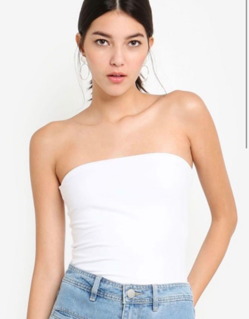 cheap white tube tops