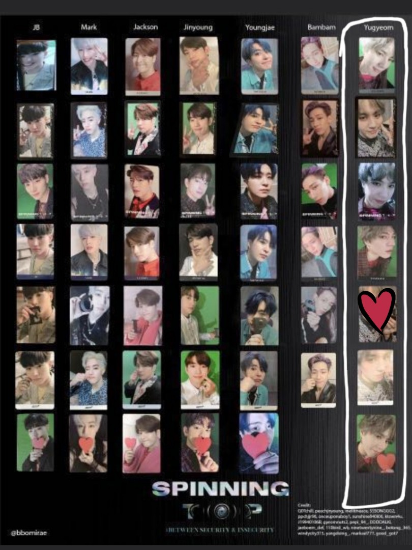 [WTT] GOT7 Eclipse (Category: K-Wave Merchandise) located in Singapore. Submitted by tobegone (Listing ID 232170639, Image 4). Description: Photobook: *DONE* HAVE: security version - jinyoung WANT: any version - yugyeom Sleeve: *DONE* HAVE: JB WANT: yugyeom Photocard: *DONE* HAVE: Jackson #6 WANT: any yugyeom except for #5 Sticker: HAVE: 1° x2 WANT: any except 1° **refer to profile about for meet up details**.