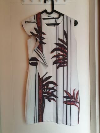 Zara White Bodycon Sleeveless Dress