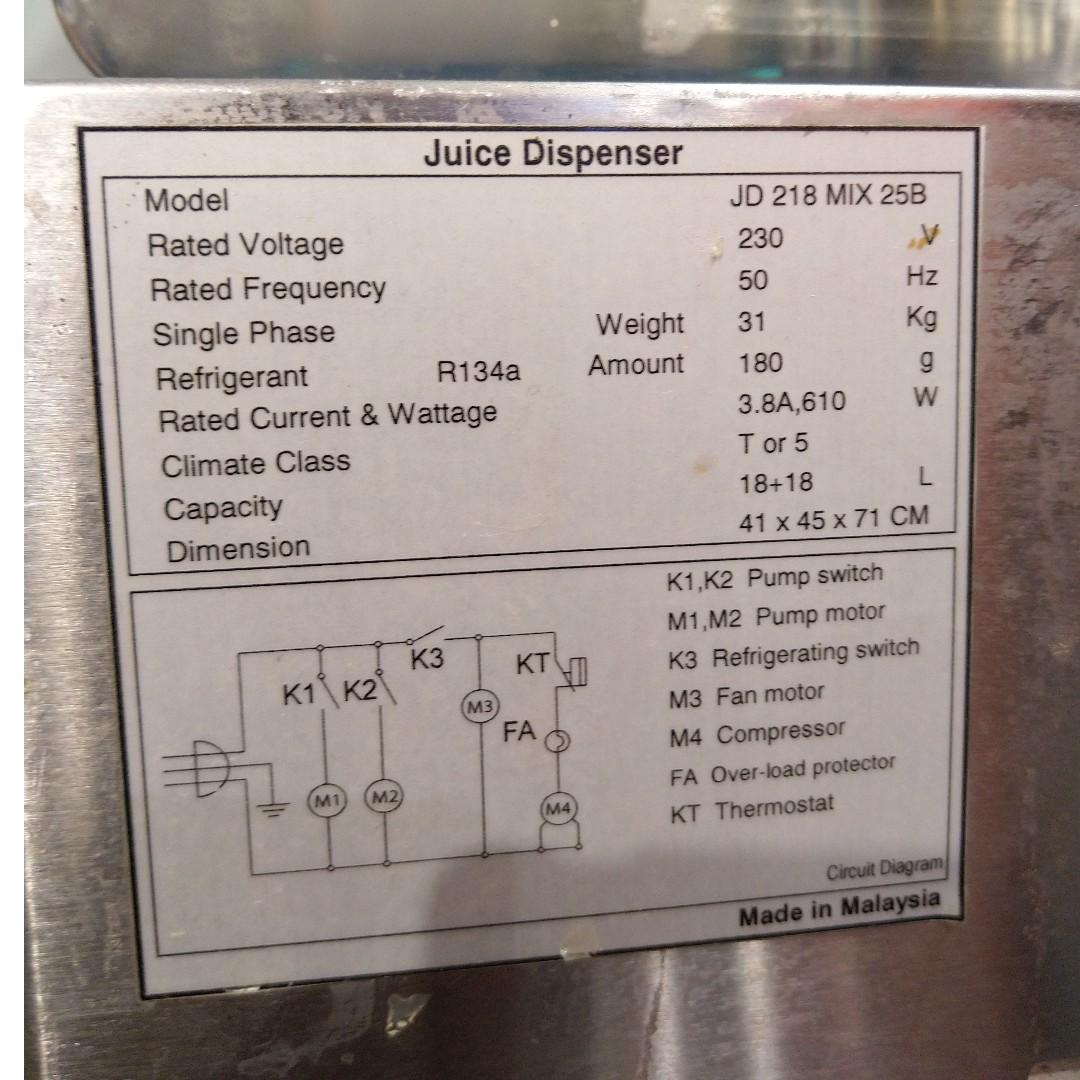 2 Tanks Cold Drink / Beverage Dispenser (Used), TV & Home Appliances