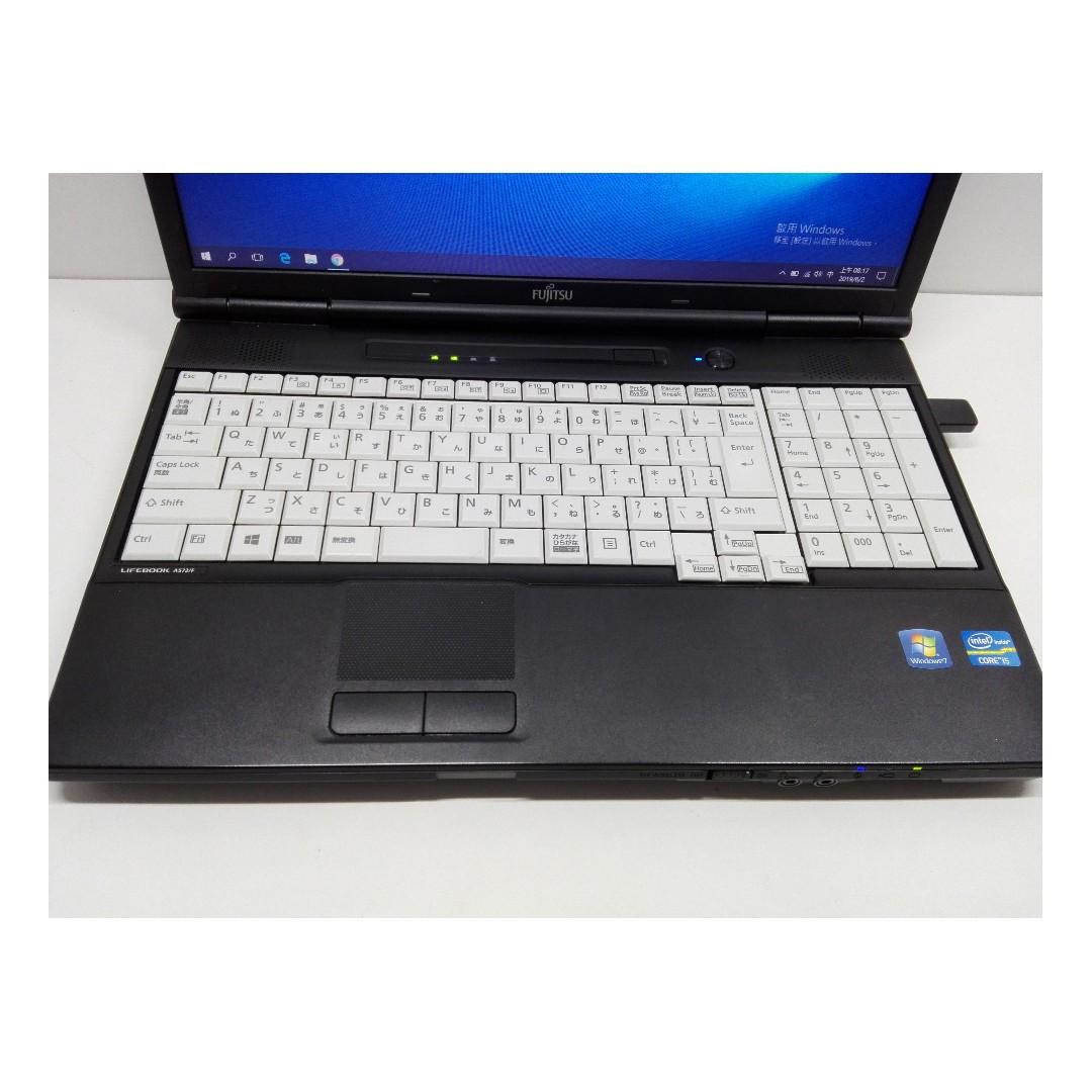日本製富士通fujitsu Notebook 筆電15 6吋intel I5 Windows 10 Laptops 電腦3c 桌電筆電在旋轉拍賣