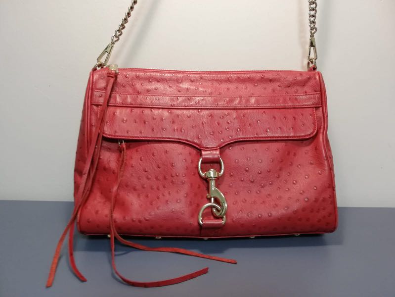 Authentic Rebecca Minkoff red embossed leather MAC Daddy Women s