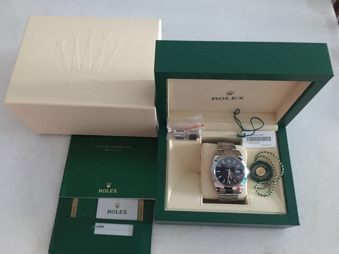 Authentic Rolex Datejust 41 blue dial ref: 126300, Luxury, Watches on ...
