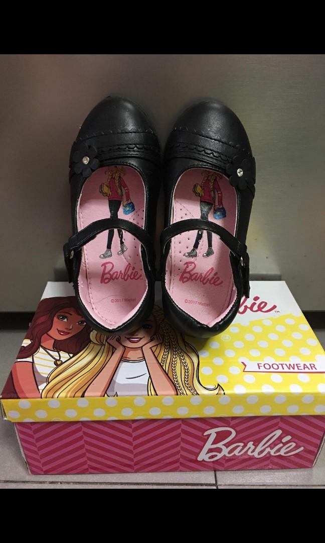 barbie black school shoes