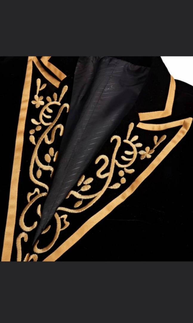 Gold embroidered jacket outlet