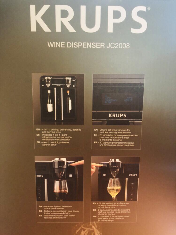 Brand New KRUPS Wine Dispenser, Furniture & Home Living, Kitchenware