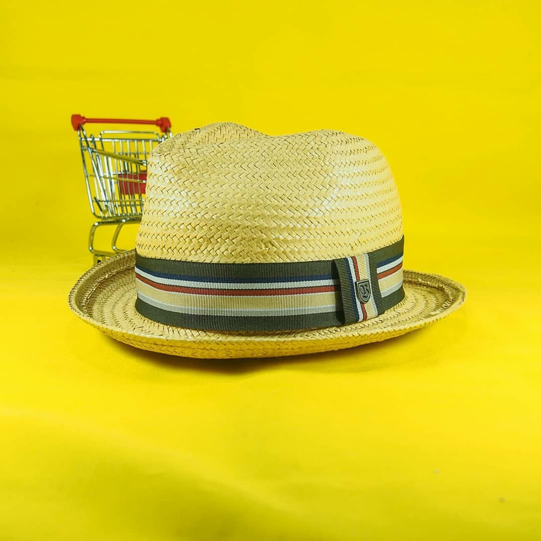BRIXTON CASTOR FEDORA TAN, Fesyen Pria 