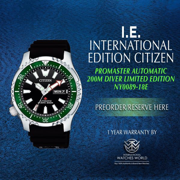 CITIZEN INTERNATIONAL EDITION PROMASTER 