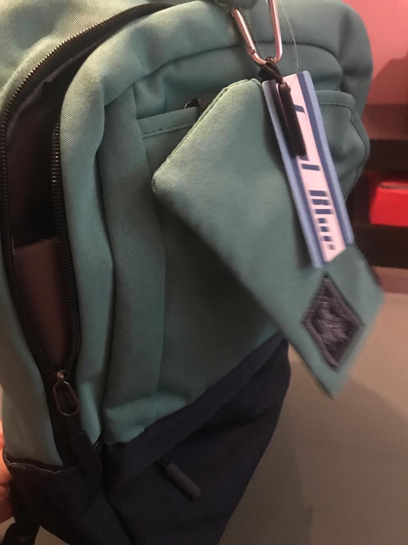 cool blue backpack