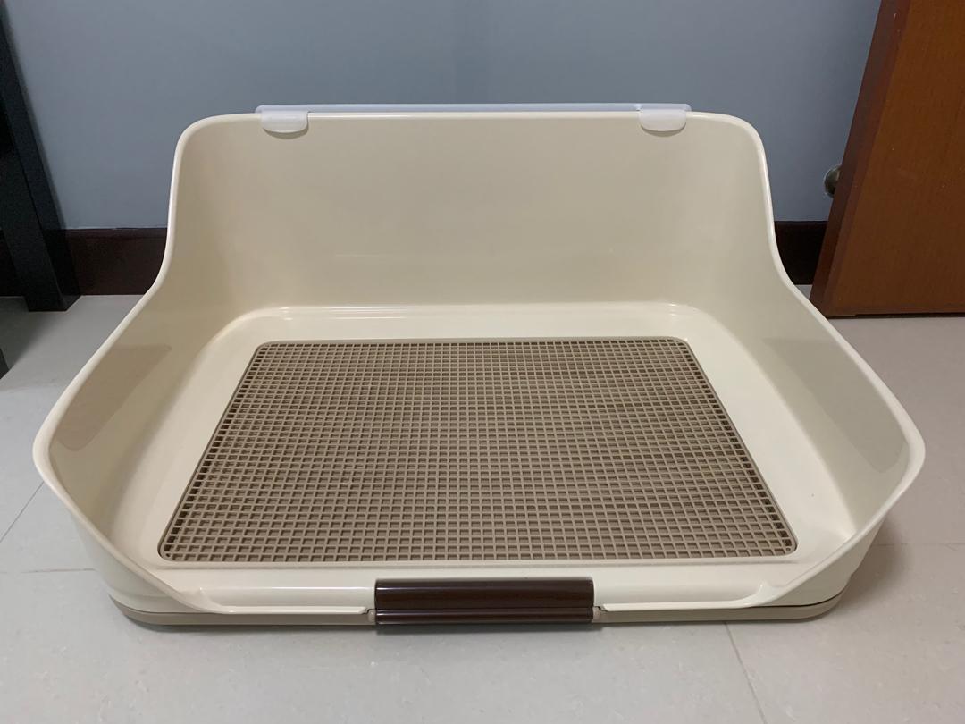 Dog Pee Tray With Wall, Pet Supplies, Homes & Other Pet Accessories on