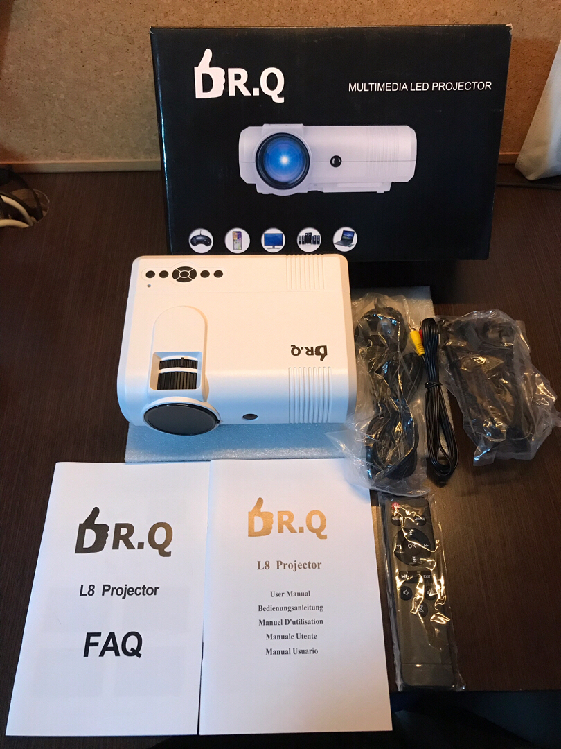 Dr. Q L8 Multimedia LED Projector, 3800 