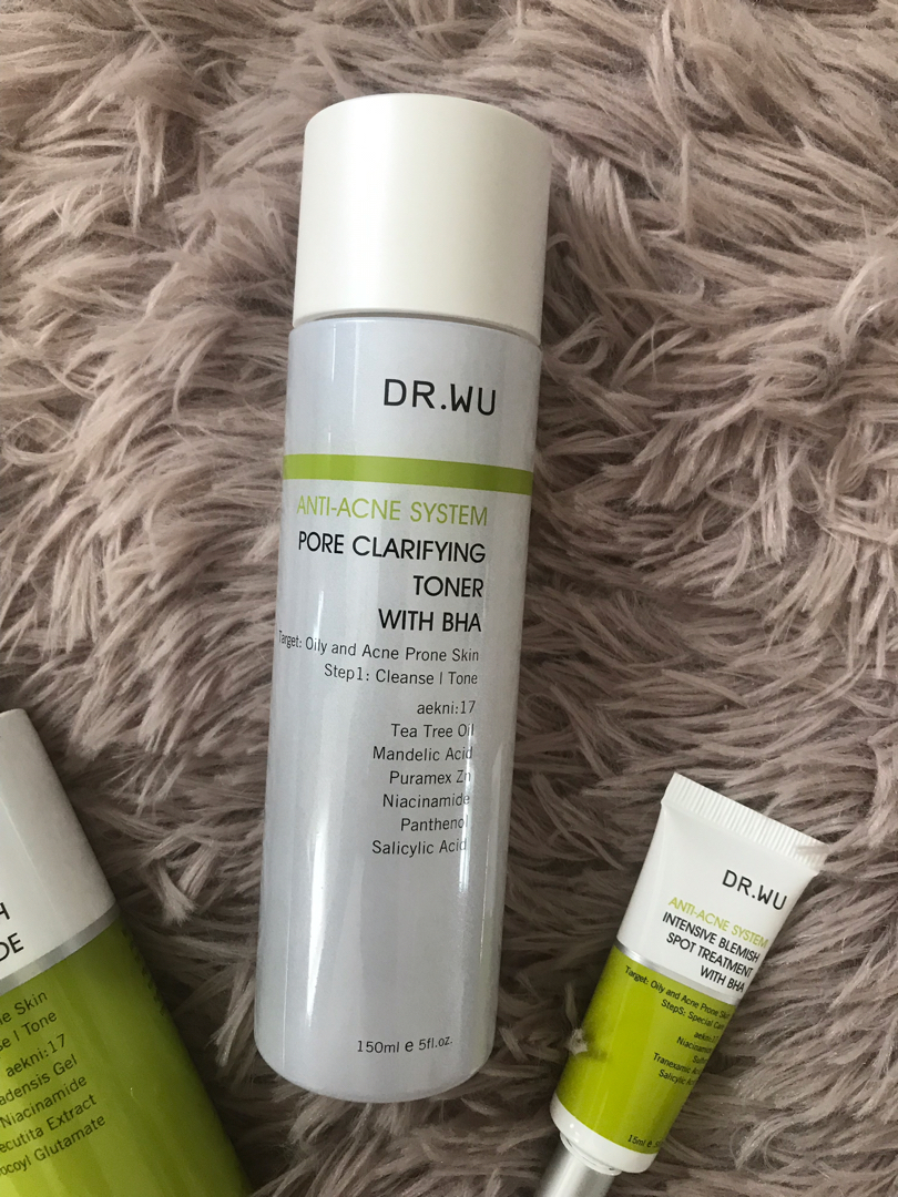 dr wu pore clarifying toner with bha