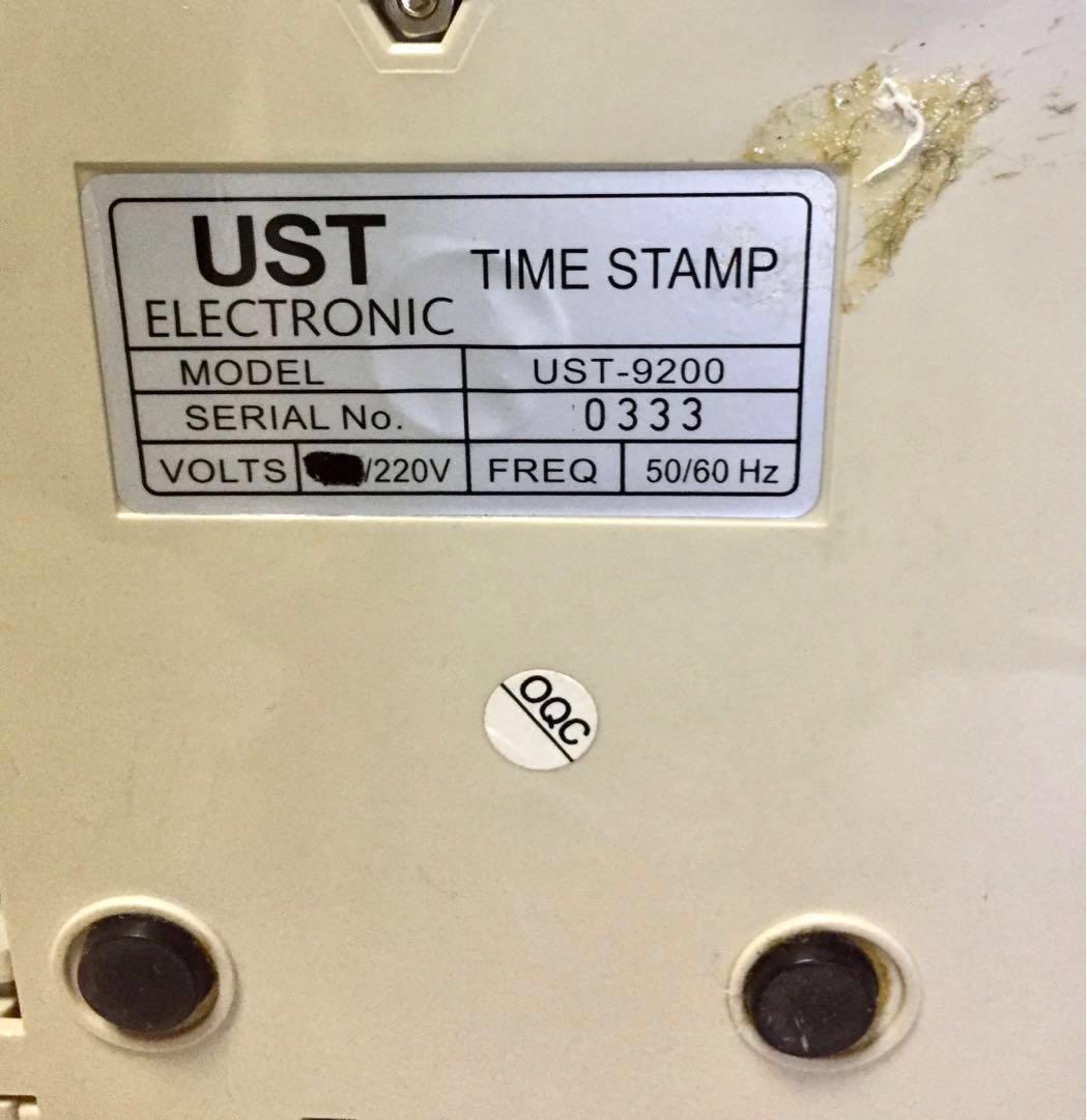 Vintage Electronic Date Time Stamping Machine UST 9200 Collectible Time