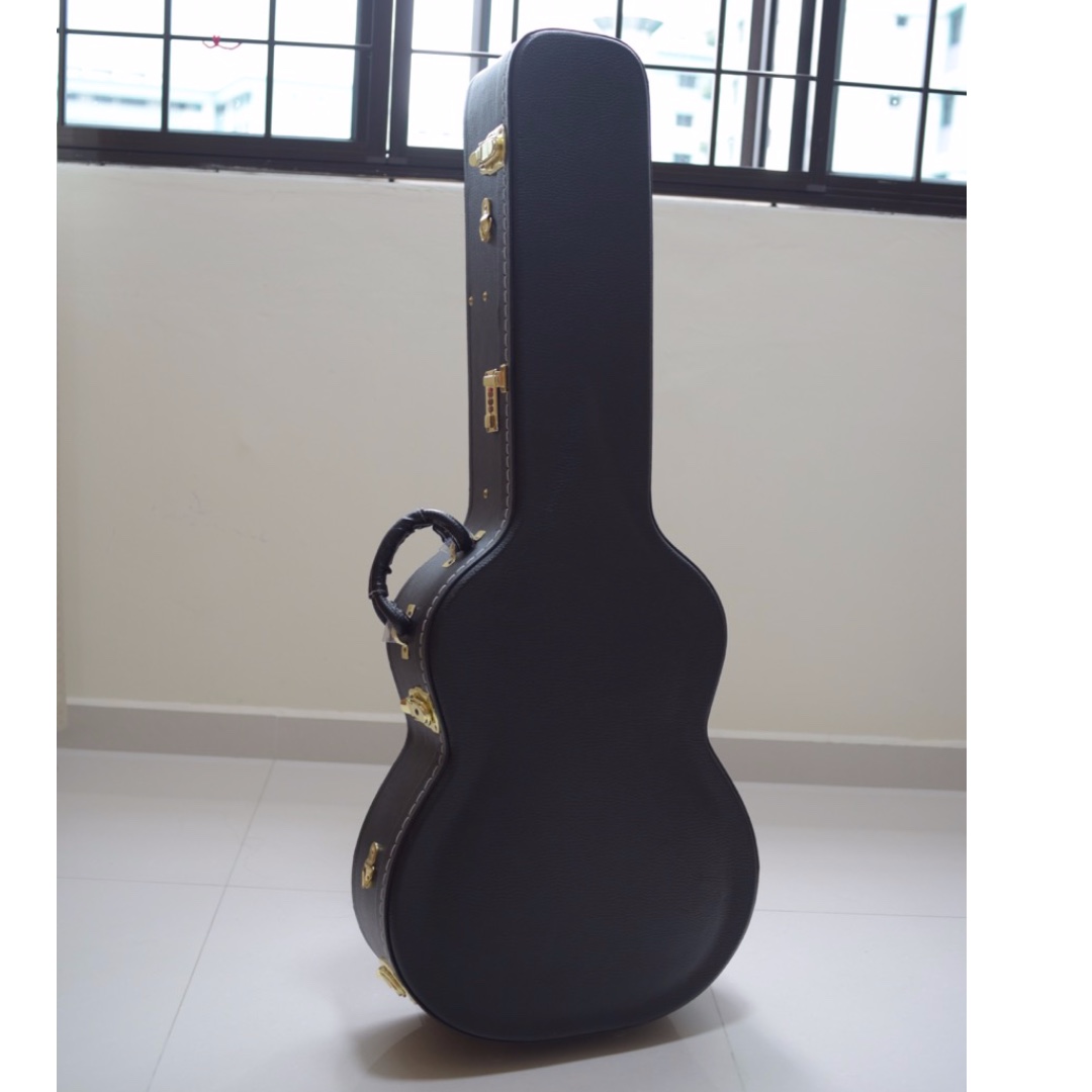 Faux Leather Classical Guitar Hard Case, Hobbies & Toys, Music & Media